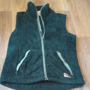 The North Face Fleece Green Outdoors Zip Vest Size Women's small